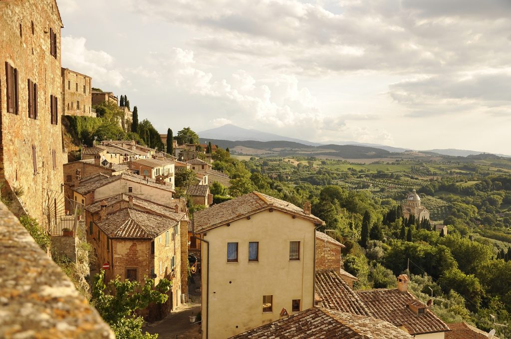 italy, tuscany, town