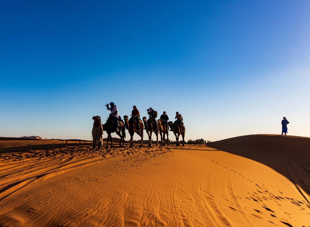 People Riding on Camels - Morocco